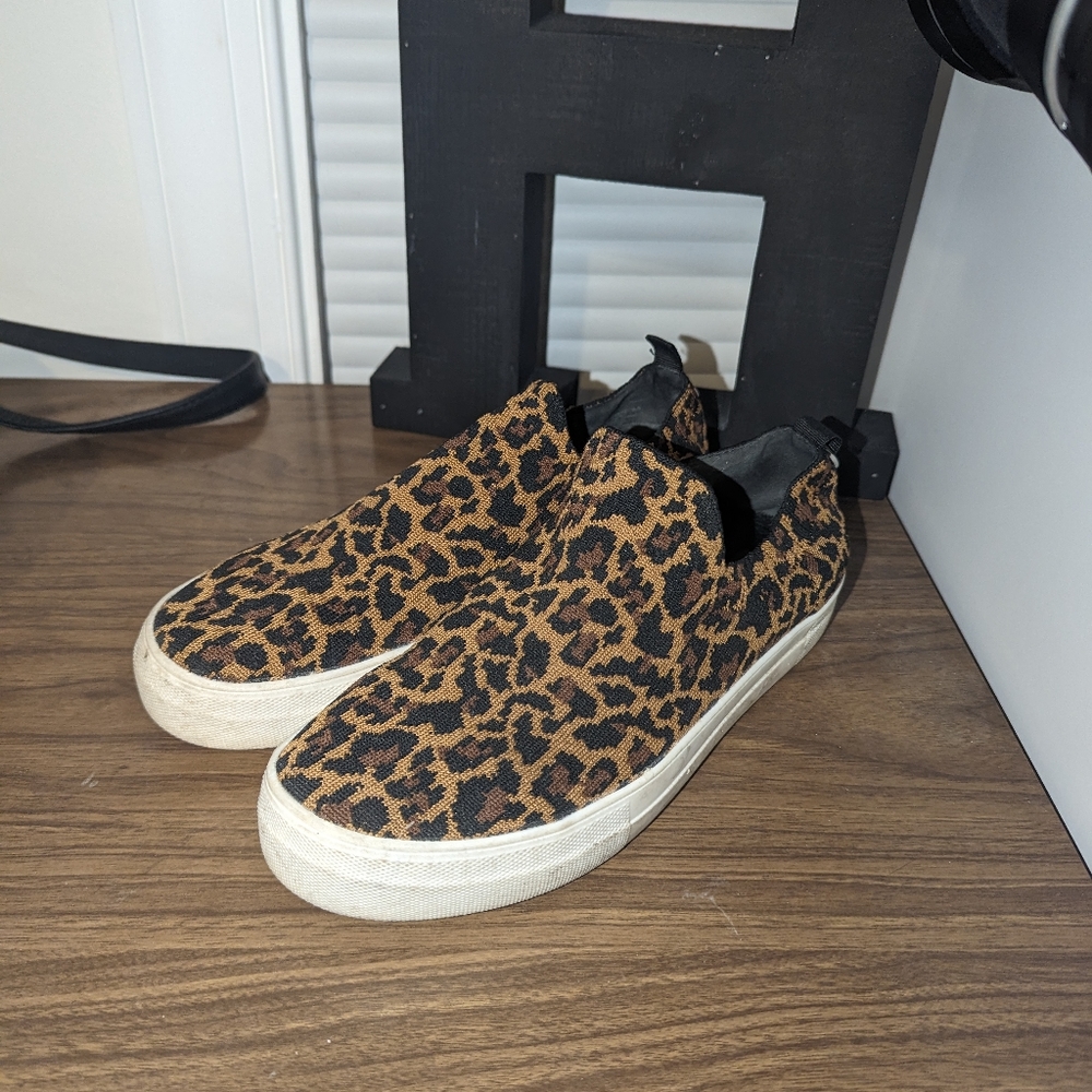 Steve Madden leopard sneakers